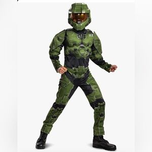 Halo Infinite Master Chief Costume Character Inspired Padded Muscle Jumpsuit